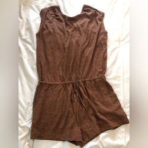 Prana hemp cotton romper EUC
